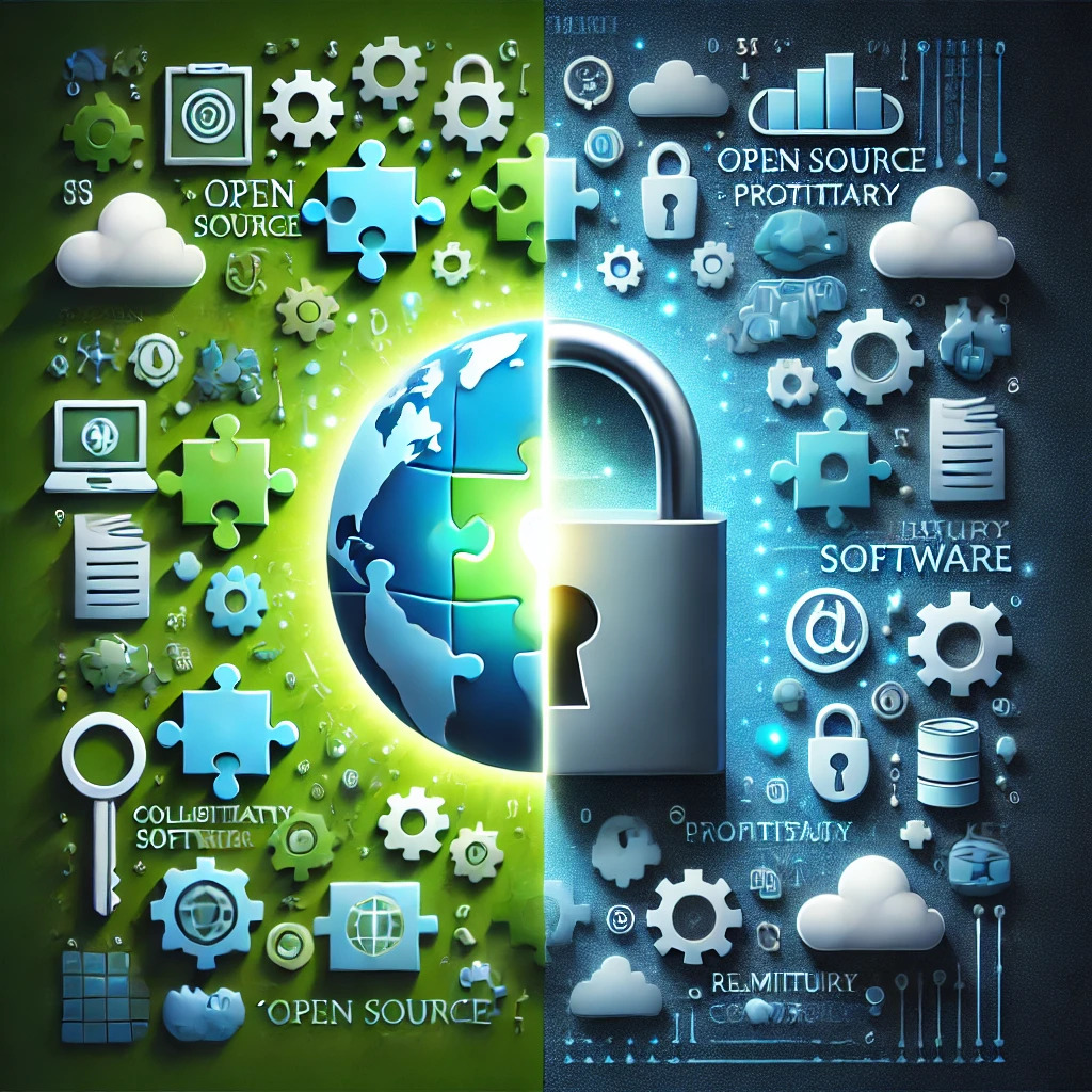 Open Source vs. proprietär.